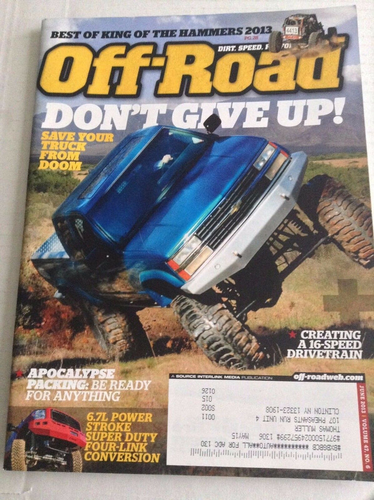 Off-Road Magazine A 16-Speed Drivetrain June 2013 032317NONRH