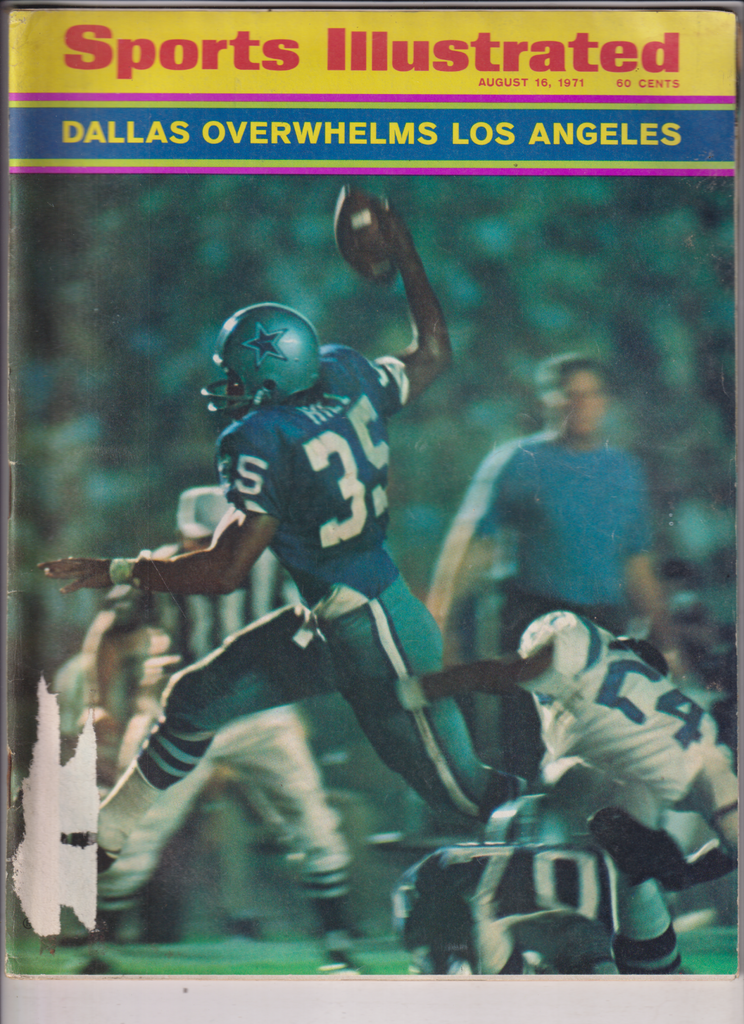 Sports Illustrated Mag Dallas Overwhelms Los Angeles August 16, 1971 012120nonr
