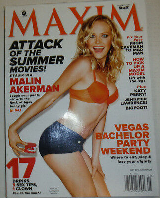 Maxim Magazine Malin Akerman & Vegas Bachelor Party May 2012 NO ML 033015R