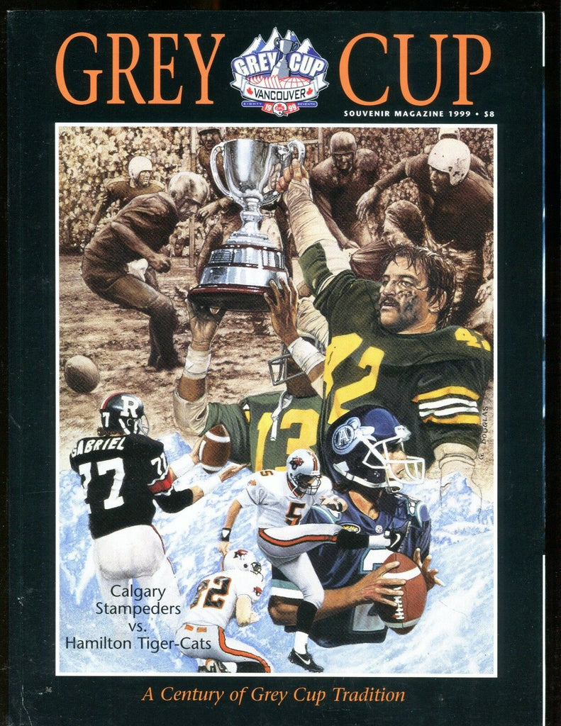 Grey Cup Souvenir Magazine 1999 Stampeders vs. Tiger-Cats EX 010917jhe