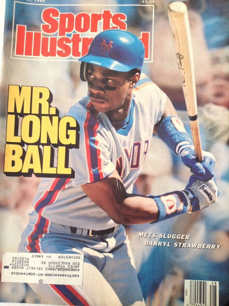 Sports Illustrated Magazine Mets Darryl Strawberry July 11, 1988 082017nonrh2