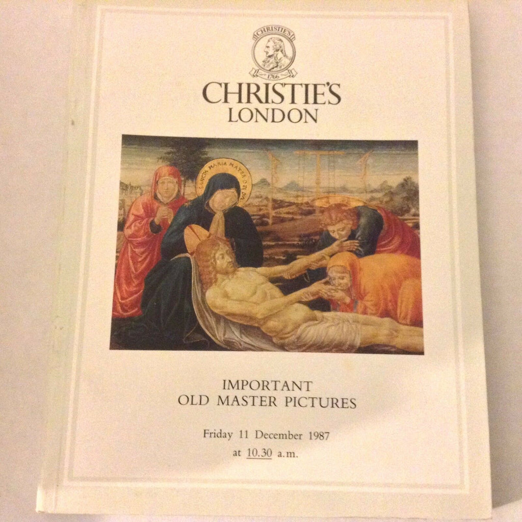 Christie's Art Catalog London Old Master Pictures December 11, 1987 060917nonrh