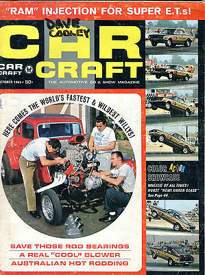 Car Craft Magazine October 1965 Fastest & Wildest Willys EX 012016jhe