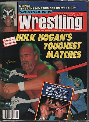 Sports Review Wrestling November 1989 Hulk Hogan, Sting VG 020116DBE