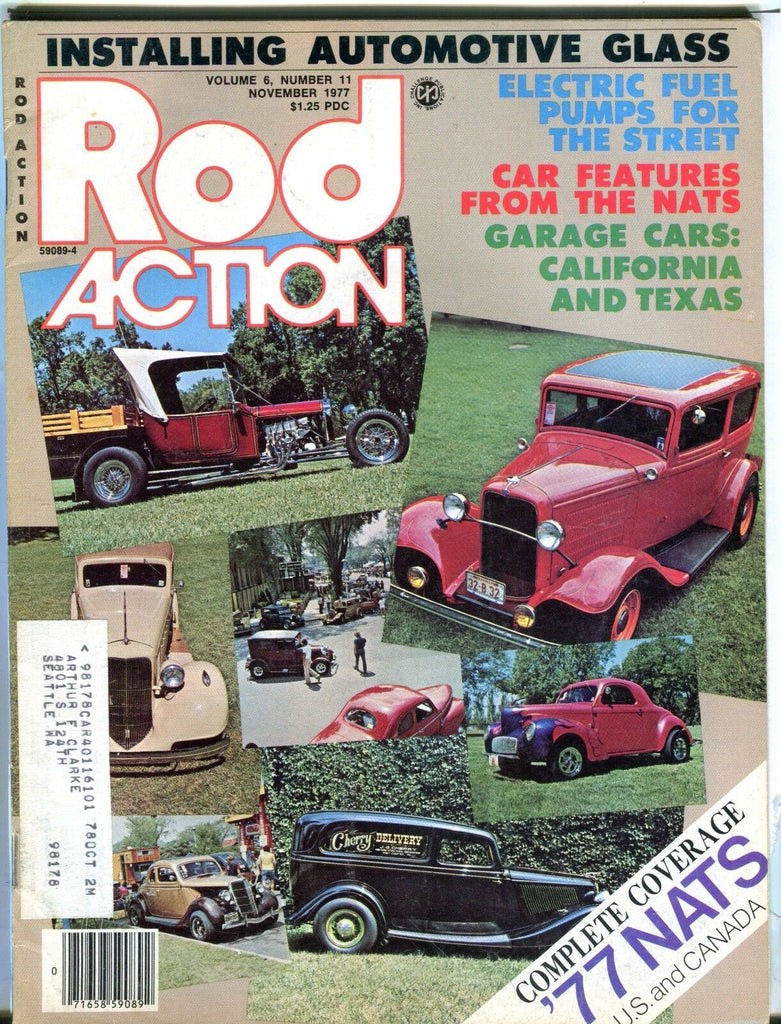 Rod Action Magazine November 1977 Automotive Glass EX w/ML 031017nonjhe