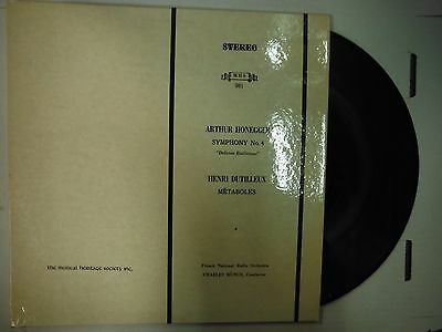 33 RPM Vinyl Arthur Honegger Symphony No. 4 MHS 981 011915KME