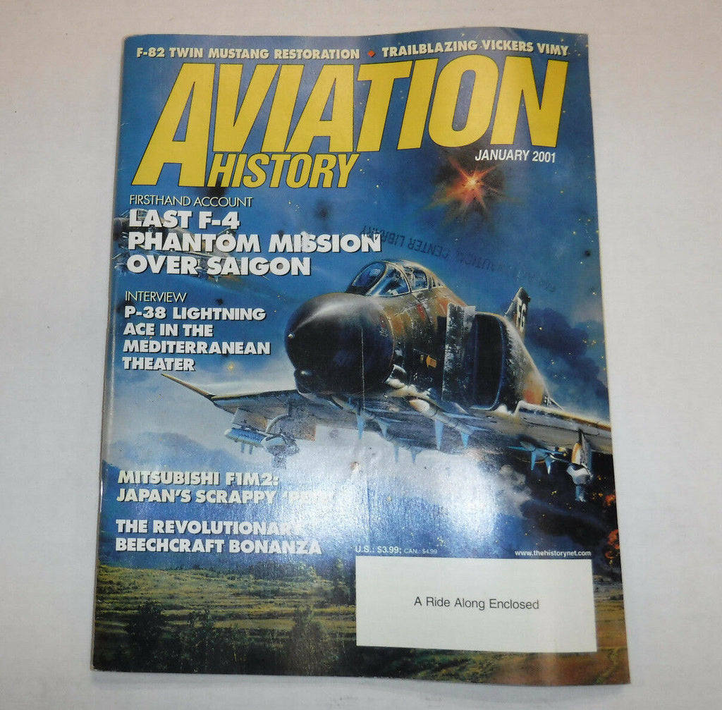 Aviation History Magazine Last F-4 Phantom Mission January 2001 FAL FAA 110216R