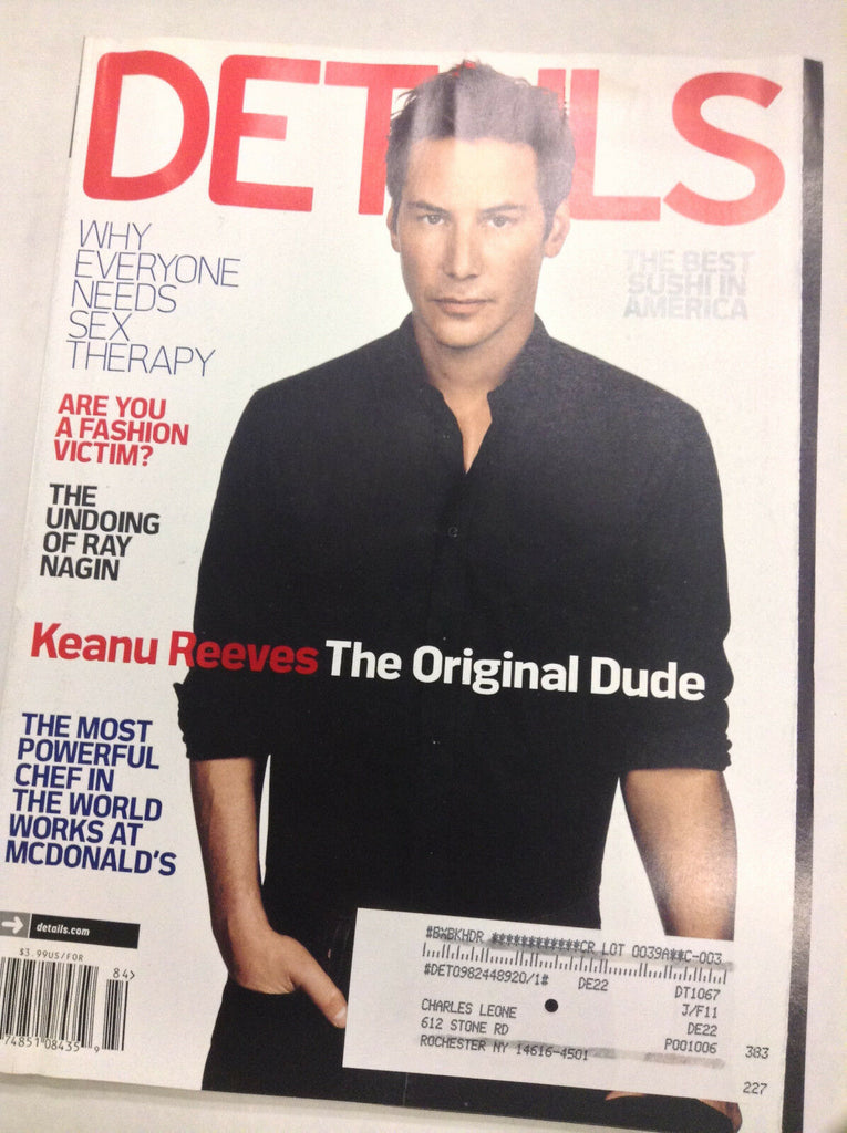 Details Magazine Keanu Reeves Therapy Holiday 2008 051717nonr