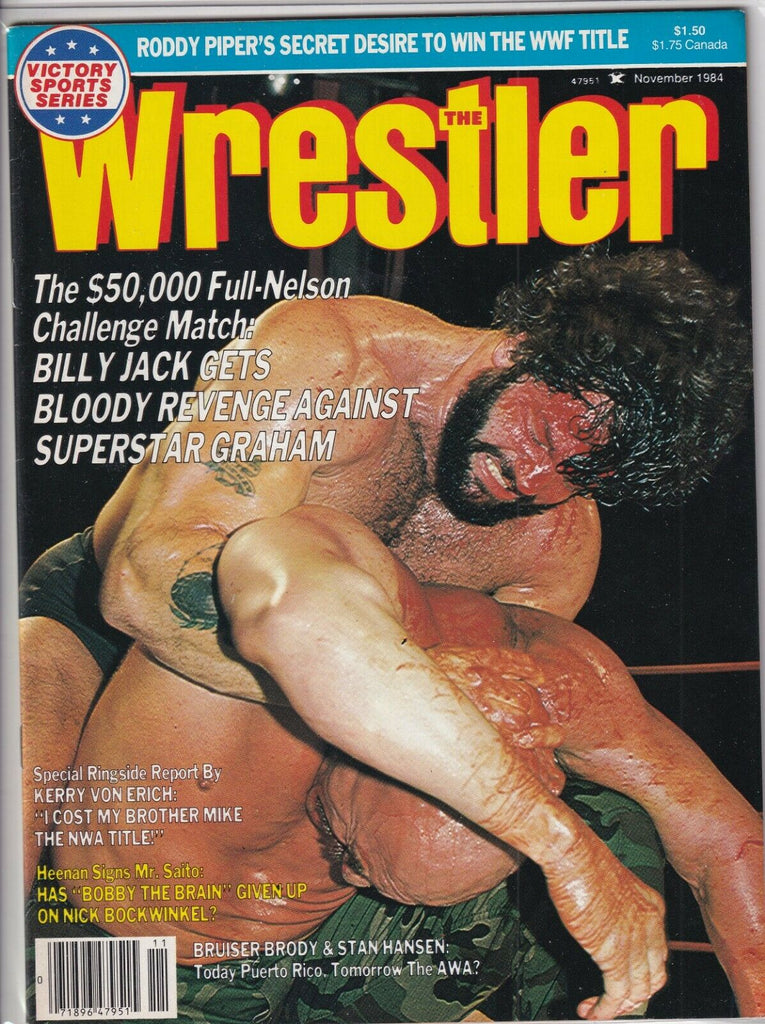 The Wrestler Magazine Billy Jack Superstar Graham November 1984 060319nonr