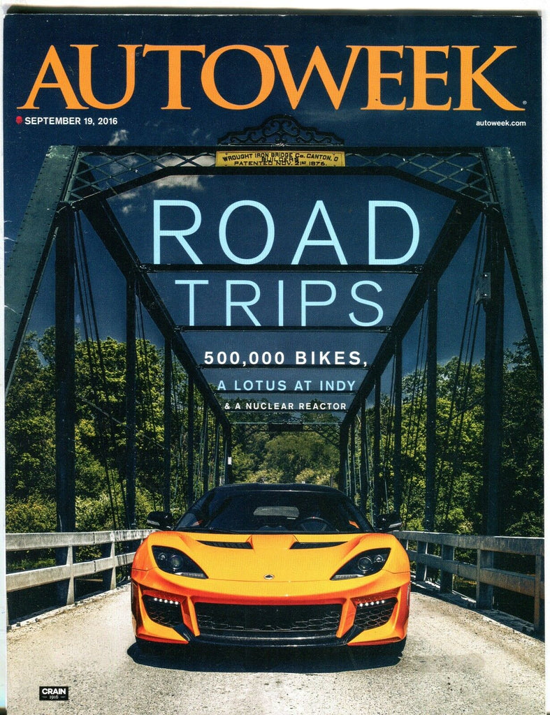 AutoWeek Magazine September 19 2016 Road Trips EX 092316jhe