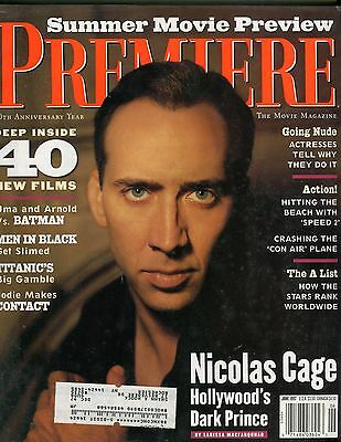 Premiere Magazine June 1997 Nicholas Cage EX 083016jhe