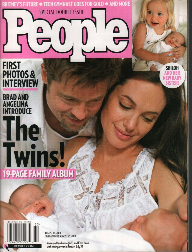 People Weekly August 18 2008 Brad Pitt Angelina Jolie Twins Shiloh 022120AME
