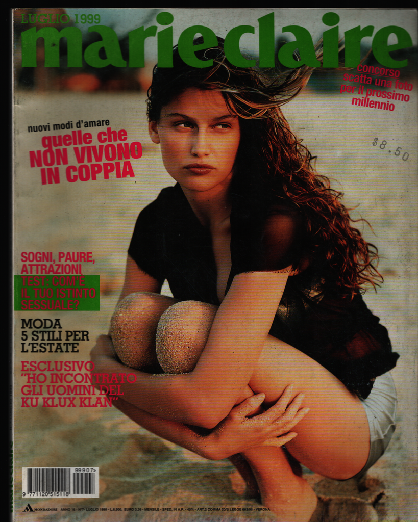 Marie Claire Italian Fashion Magazine July 1999 Laetitia Casta 021621ame2