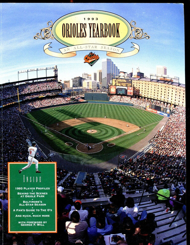 1993 Baltimore Orioles Yearbook EX 010417jhe