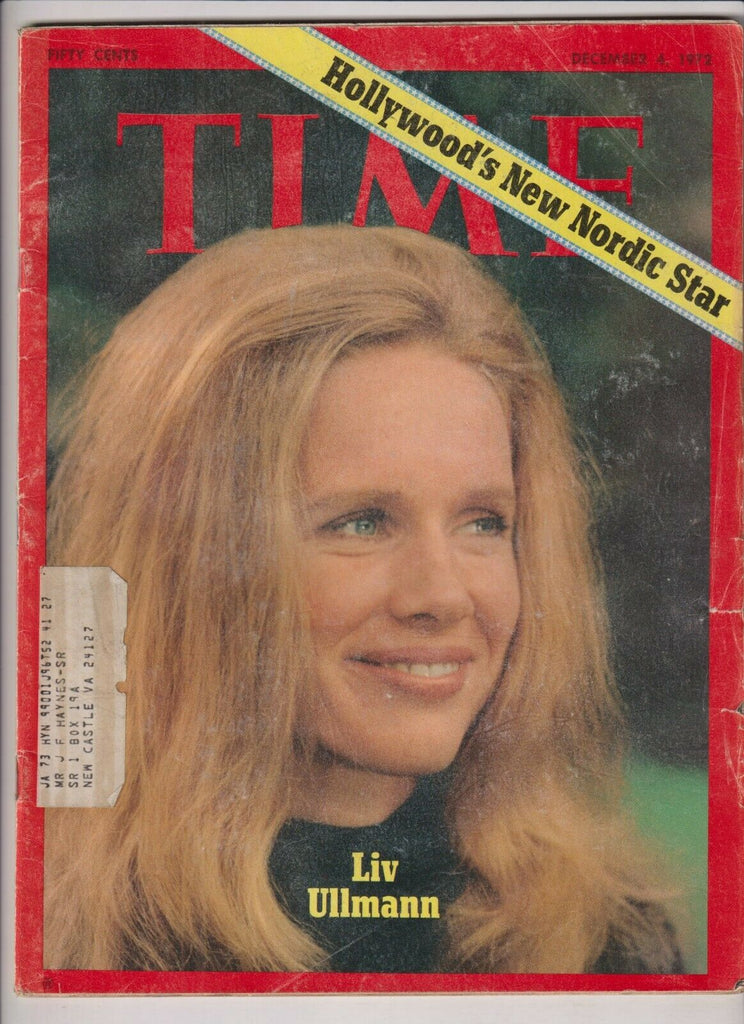 Time Mag Liv Ullmann Hollywood's Nordic Star December 4, 1972 112619nonr