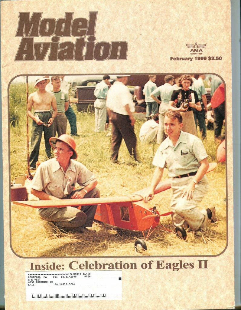 Model Aviation Magazine February 1999 Bill & Walt Good EX w/ML 050117nonjhe