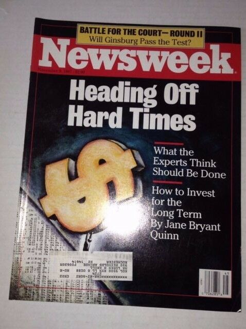 Newsweek Magazine Heading Off Hard Times November 9, 1987 101216R2