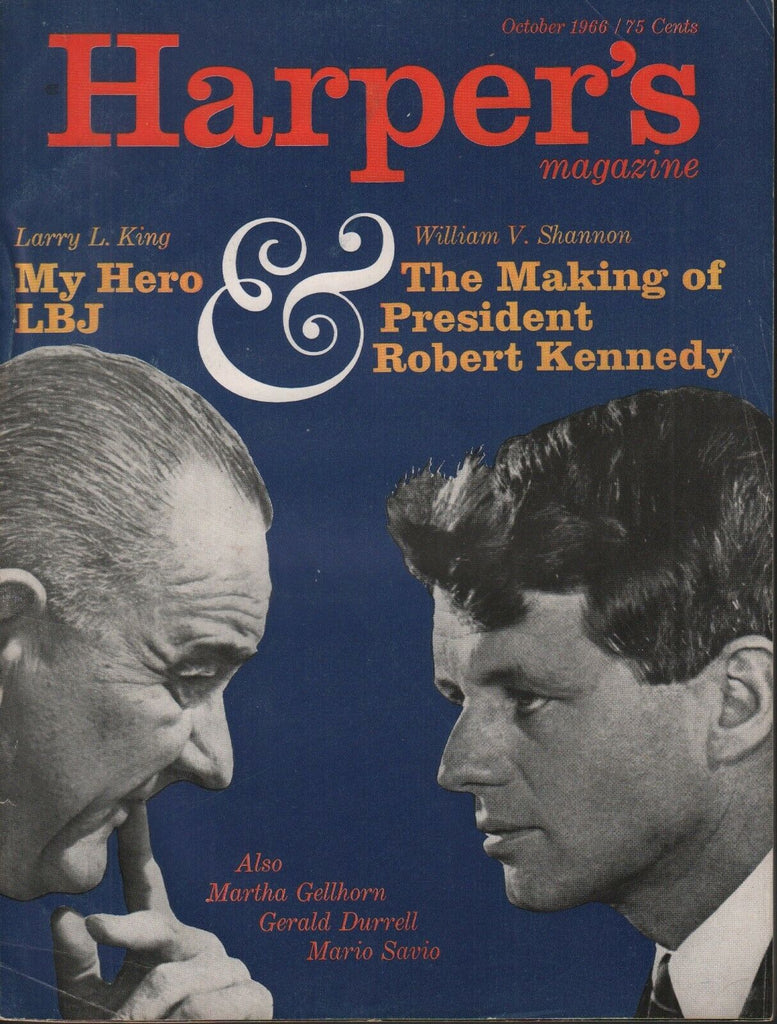 Harper's Magazine October 1966 Robert Kennedy Larry L King 061919AME