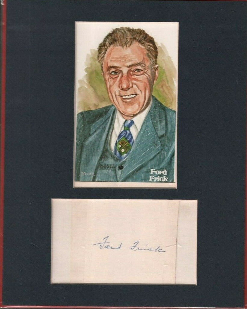 Ford Frick Autographed Cut with HOF Postcard 7165/10000 043019DBR