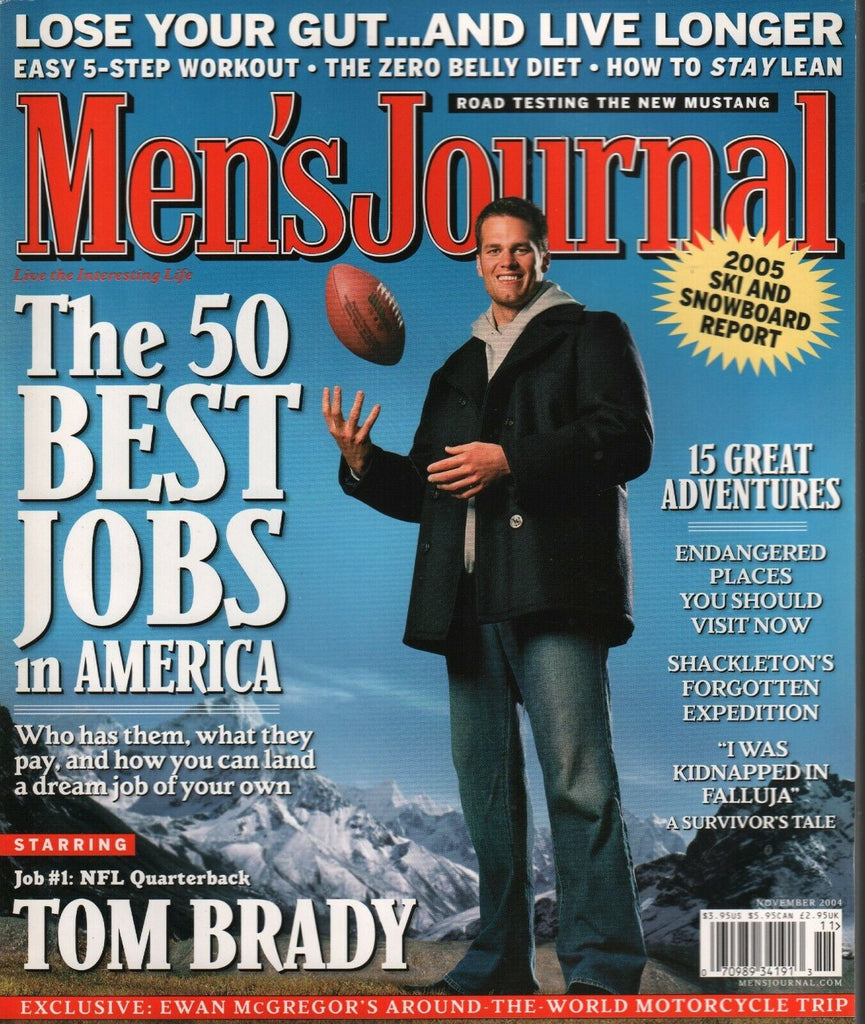 Men's Health Magazine November 2004 Tom Brady Patriots Ewan McGregor 031620AME