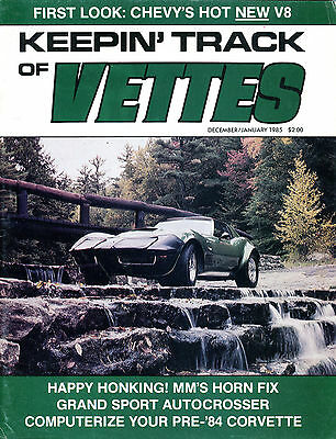 Keepin' Track Of Vettes Magazine December/January 1985 EX 022216jhe