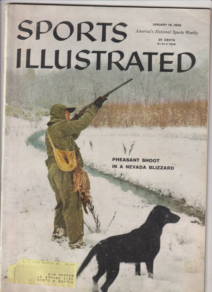 Sports Illustrated Pheasant Hunting In Nevada January 19 , 1959 022620nonr