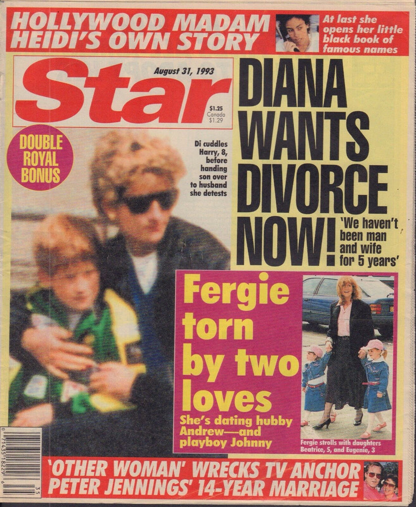 Star August 31 1993 Princess Diana, Fergie, Peter Jennings 092117DBE