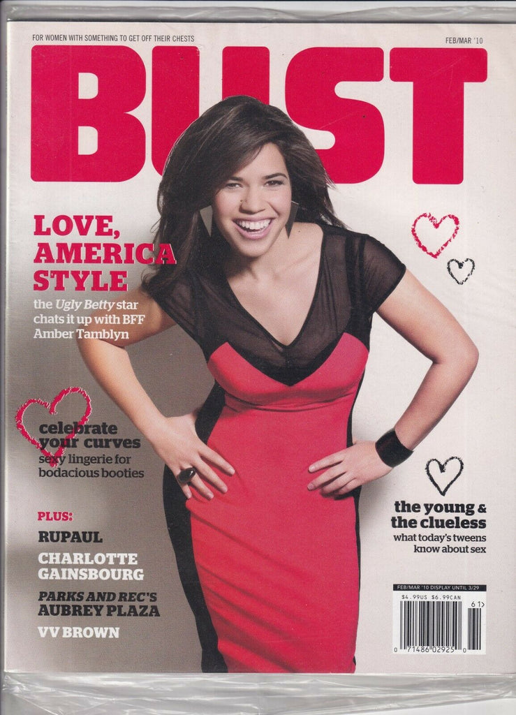 Bust Magazine America Ferrera Aubrey Plaza February/March 2010 SEALED 090319nonr