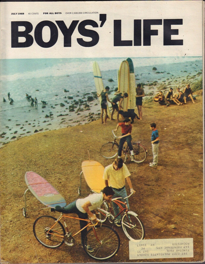 Boy's Life July 1968 The Beach w/ML 011617DBE