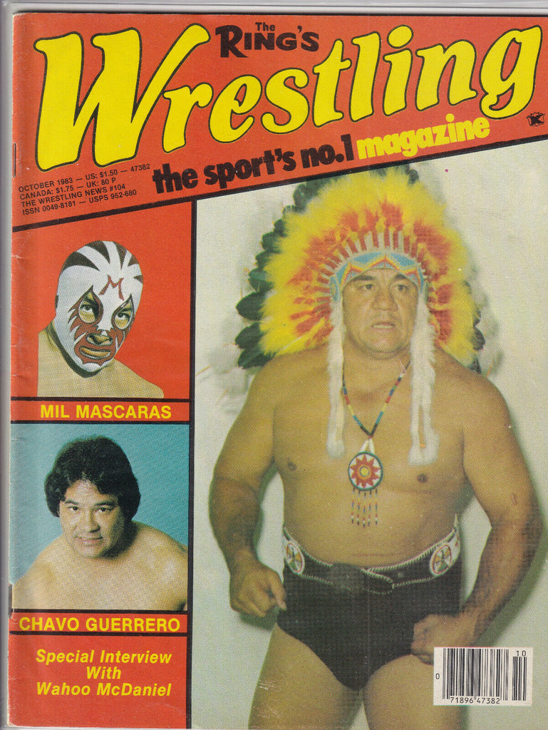 The Ring's Wrestling Mil Mascaras Jay Strongbow October 1983 052919nonr