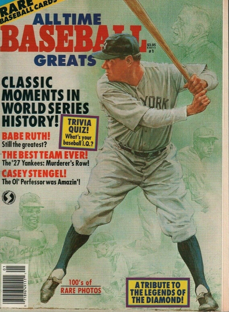 All Time Baseball Greats #1 1990 New York Yankees Babe Ruth 022420AME2