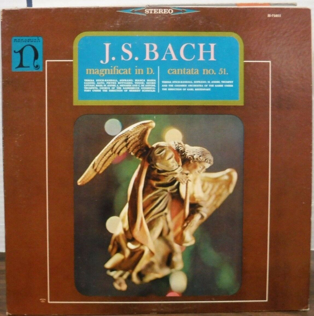 J.S. Bach Magnificat in D / Cantata No. 51 33RPM H-71011 012117LLE