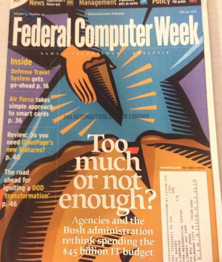 Federal Computer Weekly Magazine The Bush Administration July 2001 080117nonrh