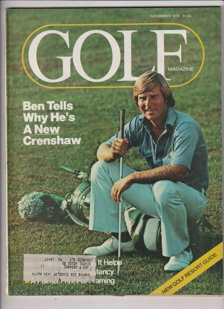 Golf Mag Ben Crenshaw November 1976 112719nonr