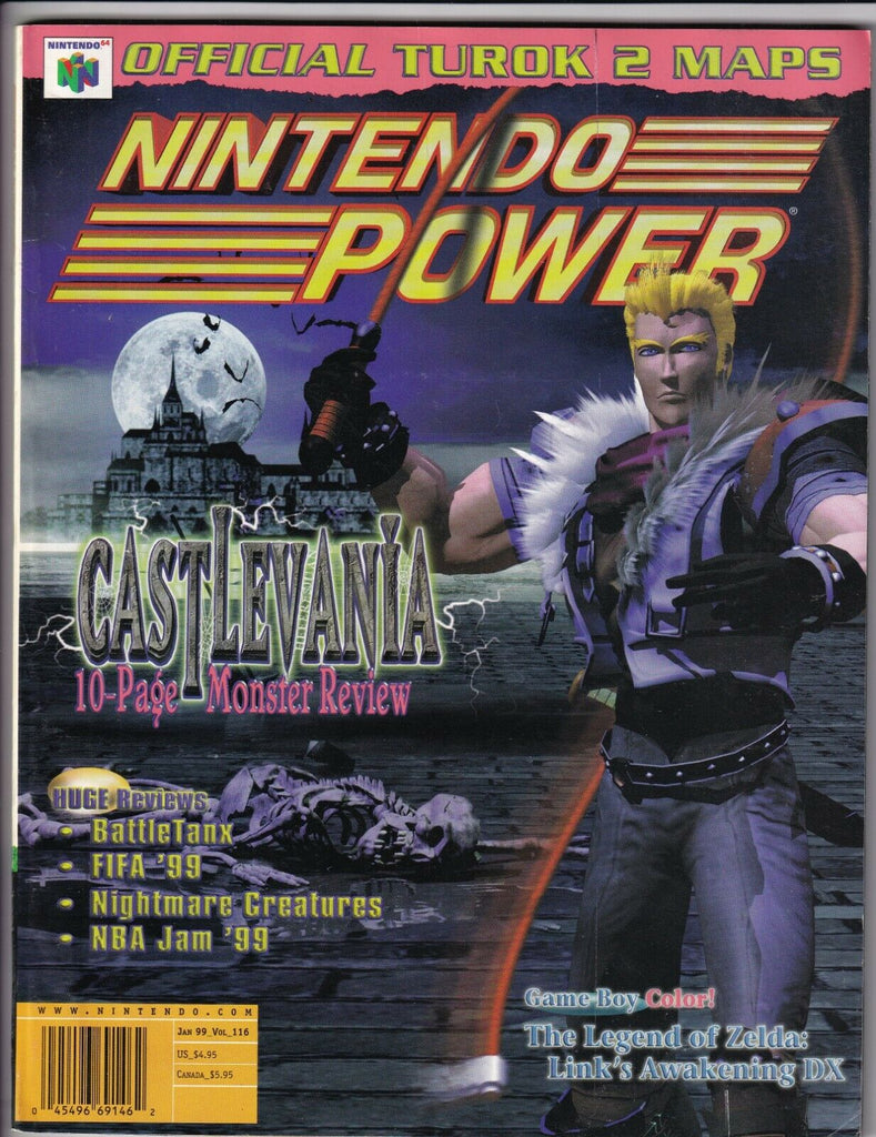 Nintendo Power Magazine Castlevania Battletanx January 1999 080719nonr