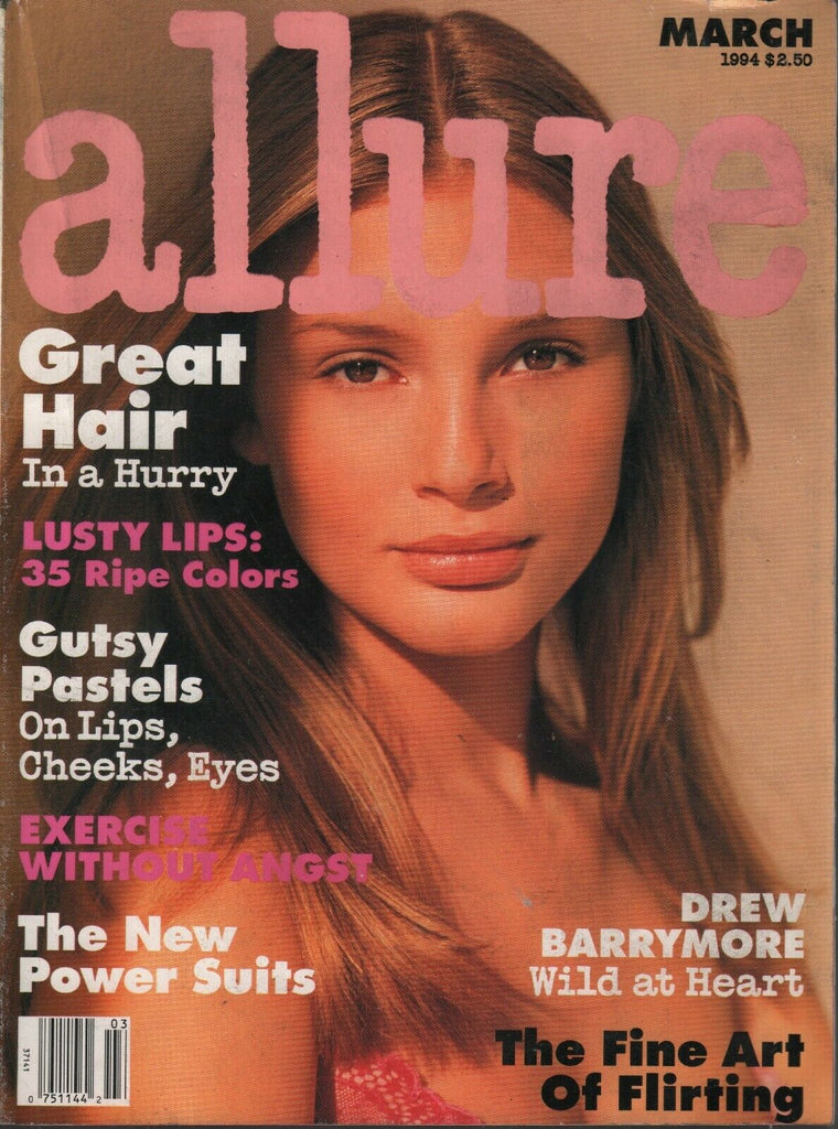 Allure March 1994 Bridget Hall Drew Barrymore Sandra Bullock 091319AME