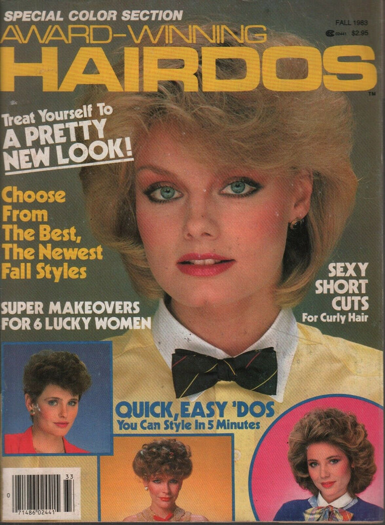 Award Winning Hairdos Fall 1983 Vintage Hairstyle Magazine 072619AME2