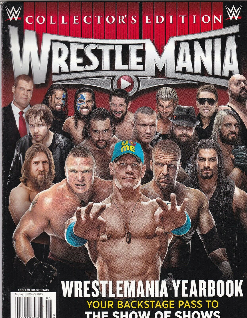 WWE Wrestle Mania Magazine John Cena Brock Lesnar March/April 2015 100319nonr
