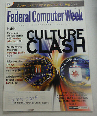 Federal Computer Week Magazine Culture Clash April 2003 071515R