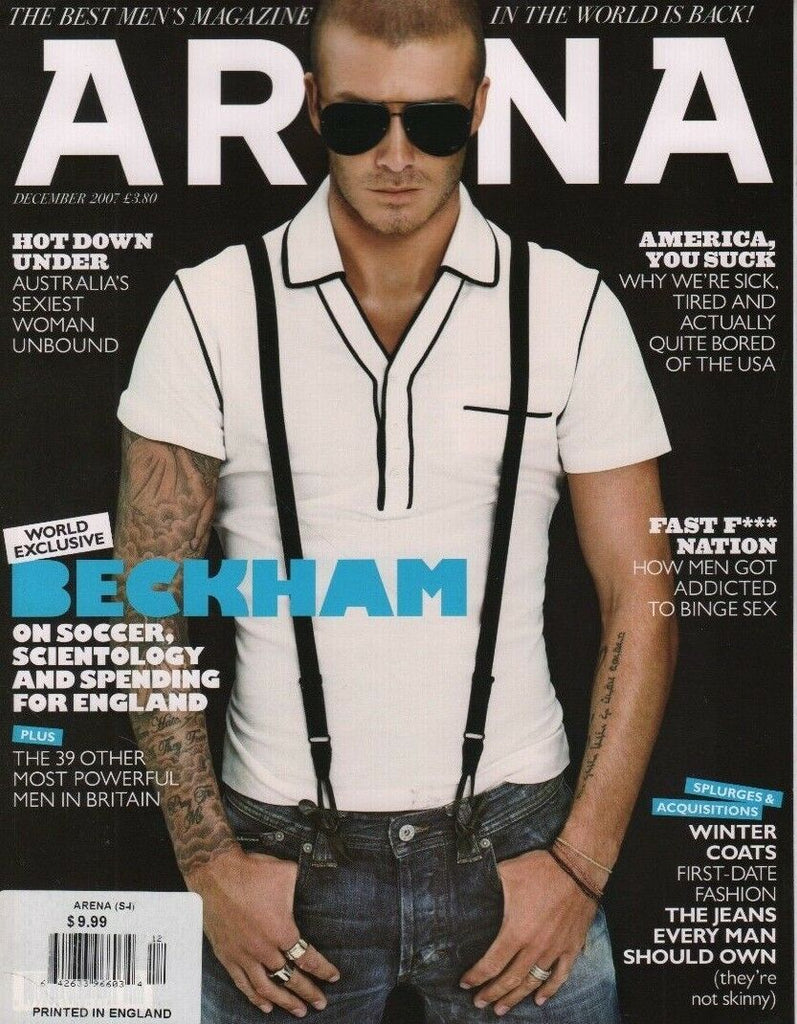 Arena Magazine December 2007 David Beckham Mark Lawson Jesse James 062018DBF2