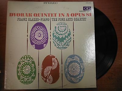 33 RPM Vinyl Dvorak Quintet for Piano & Strings Concert Disc Records 022415SM