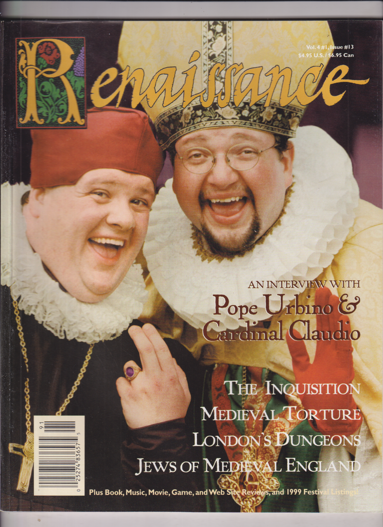 Renaissance Mag Pope Urbino & Cardinal Claudio No.13 1999 013120nonr