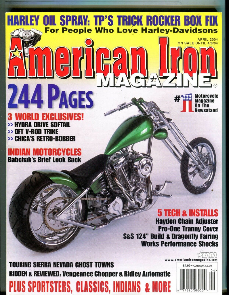 American Iron Magazine April 2004 Hydra Softail EX No ML 042817nonjhe