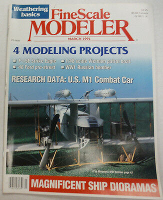 FineScale Modeler Magazine 4 Modeling Porjects March 1991 042515R
