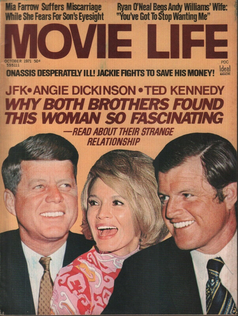 Movie Life October 1971 ohn F Ted Kennedy Angie Dickinson 071819AME