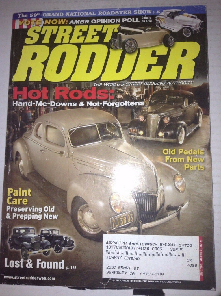 Street Rodder Magazine Old Pedals From New Parts Grand Nat June 2008 042117nonrh