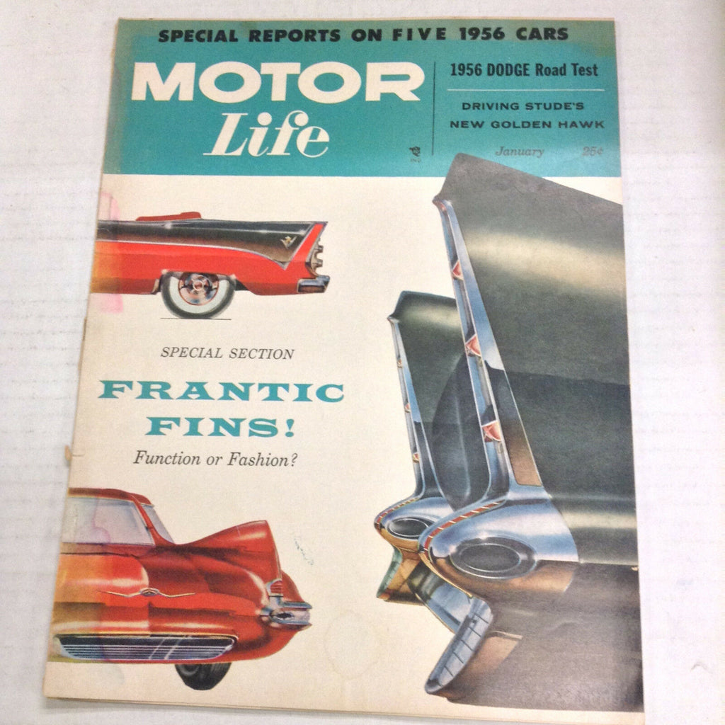 Motor Life Magazine Frantic Fins Dodge Road Test January 1956 060117nonrh