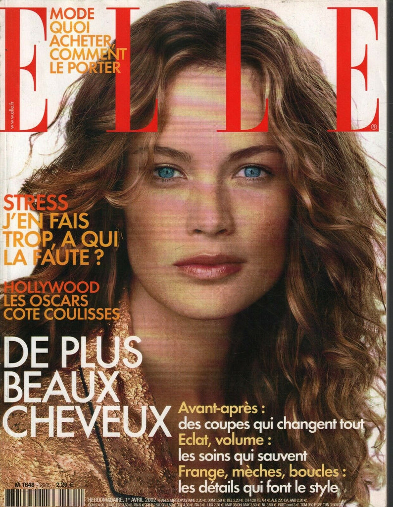Elle French Fashion Magazine April 1 2002 Carolyn Murphy Chen Yeng 100520ame