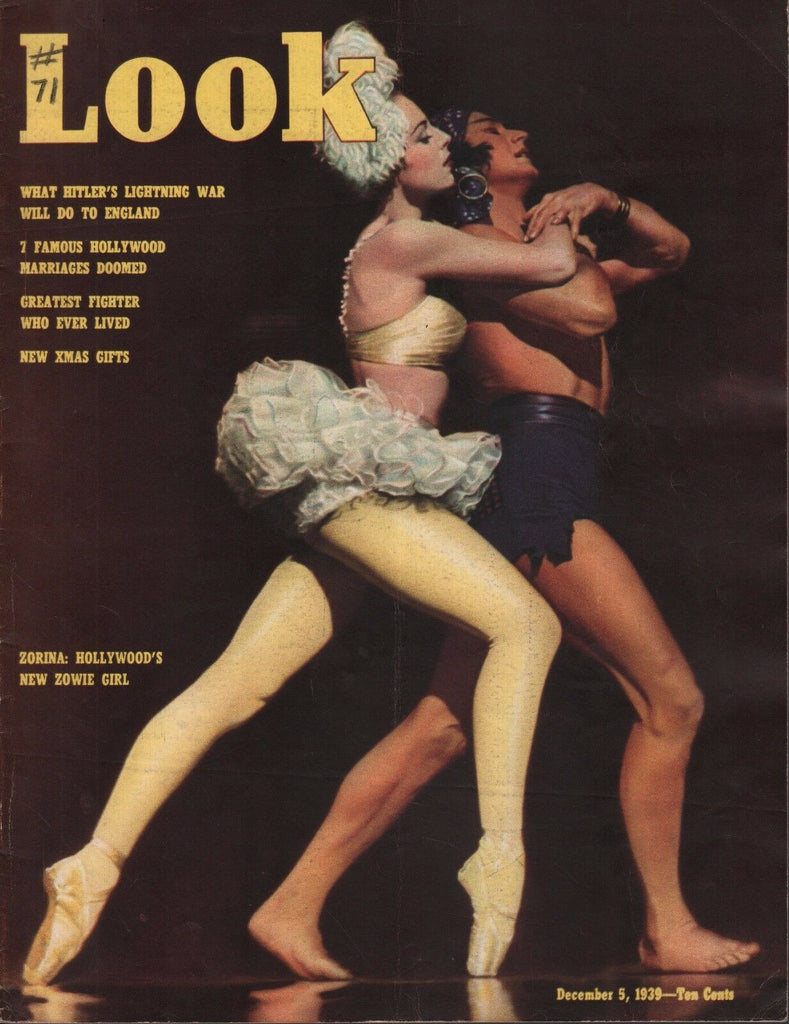 Look December 5 1939 Zorina, Charlie Chaplin 062717nonDBE