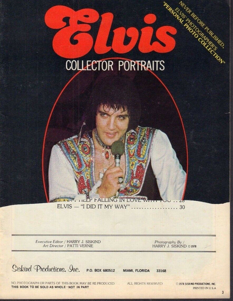 Elvis Magazine Collector Portraits 1978 012418nonr